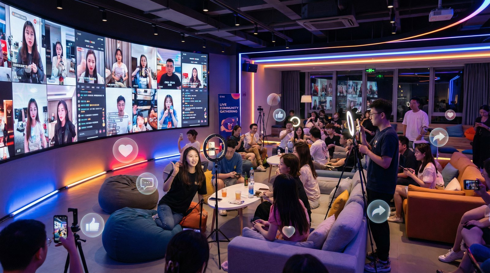 抖音风社区活动现场